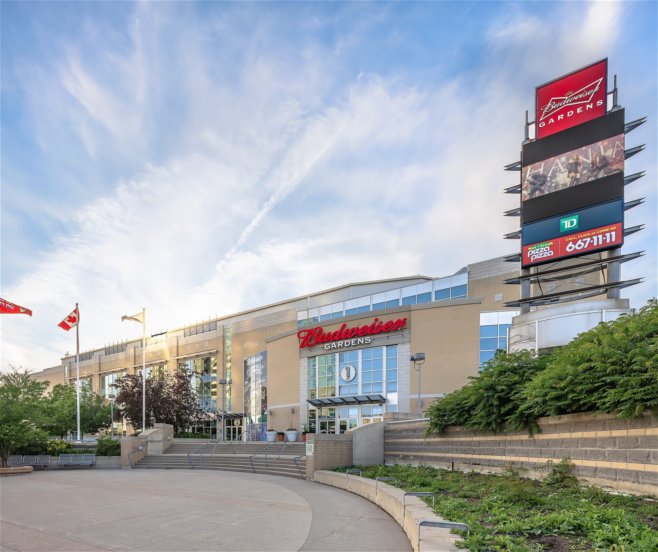 Budweiser gardens 3 min